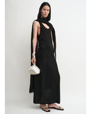 TOTEME Long Knit Skirt - Black