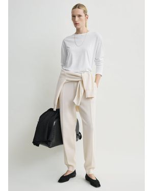 TOTEME Pintucked Joggers - Natural