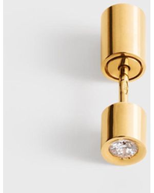 TOTEME Bezel Diamond Earring 18Kt - White