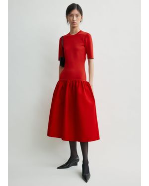 TOTEME Twinflower Tee Dress - Red