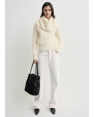 TOTEME Funnel Alpaca-Blend Knit - Natural