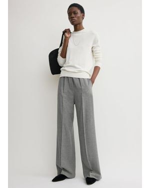 TOTEME Fluid Winter Trousers Mid - Grey