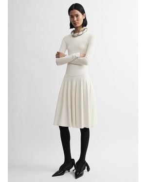 TOTEME Ribbed Waist Skirt - White