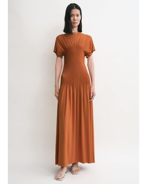TOTEME Knife-Pleated Jersey Dress - Multicolour