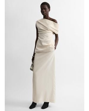 TOTEME One-Shoulder Top - Natural