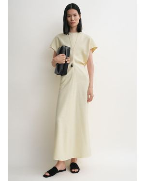 TOTEME Slouch Waist Basketweave Dress - Natural