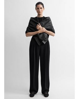TOTEME Double-Pleat Fluid Pants - Black