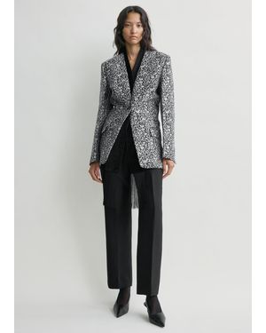 TOTEME Floral Slouch Blazer - Grey