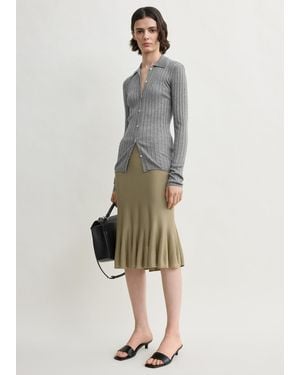 TOTEME Slim Ribbed Shirt - Multicolor