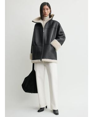TOTEME Signature Shearling Jacket - White