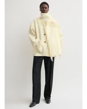 TOTEME Fringed Scarf Jacket - Natural