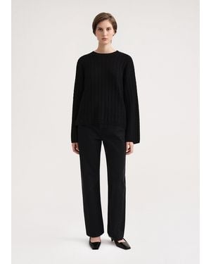 TOTEME Cashmere Cable Knit - Black