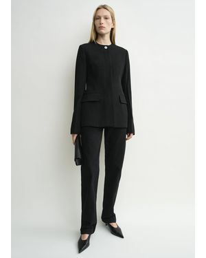 TOTEME Collarless Evening Jacket - Black