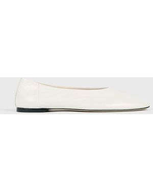 TOTEME Slip Naplack Ballerinas - Natural