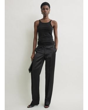 TOTEME Fluid Slip Top - Black