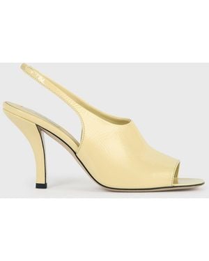 TOTEME Contour Naplack Slingbacks - Natural