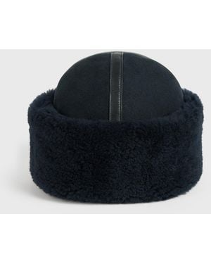 TOTEME Shearling Winter Hat - Blue