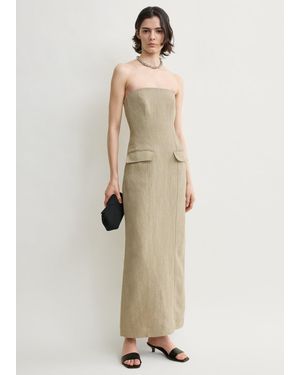 TOTEME Strapless Pocket Dress - Natural