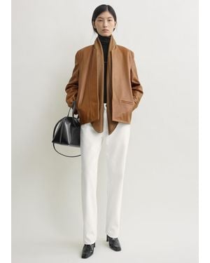 TOTEME Minimal Biker Jacket - White