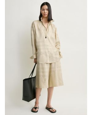 TOTEME Classic Embroidered Shirt - Natural