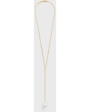 TOTEME Crystal Drop Necklace - White