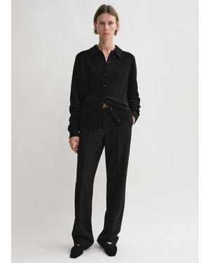 TOTEME Raglan-Sleeve Cashmere Cardigan - Black