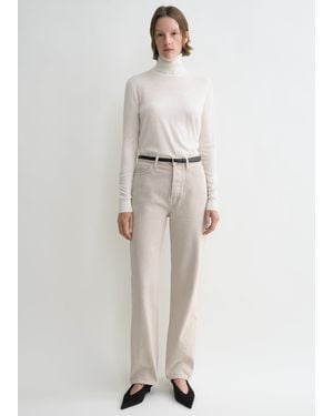 TOTEME Twisted Seam Denim Full Length - White