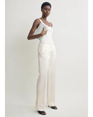 TOTEME Easy Raw Edge Pants - White