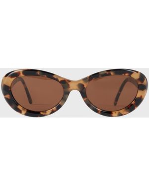 TOTEME Oval Sunglasses - Brown