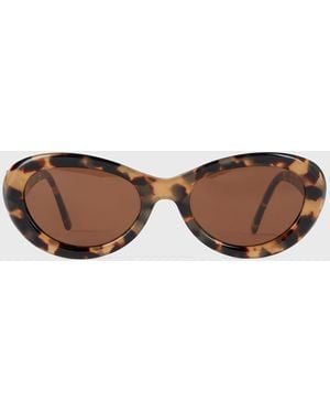 TOTEME Oval Sunglasses - Brown