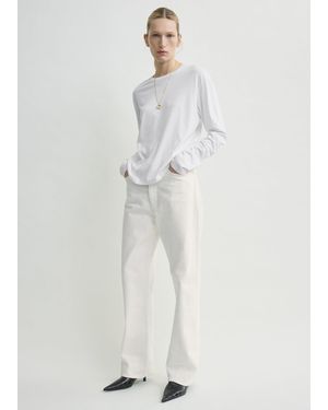 TOTEME Classic Long-Sleeve Tee - White