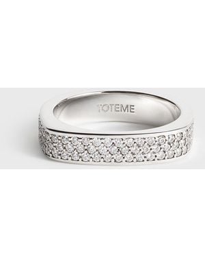 TOTEME Signature Pavé Ring - White