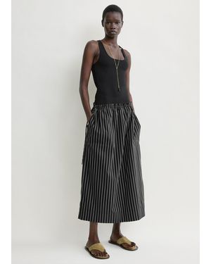 TOTEME Striped Drawstring Skirt - Multicolour