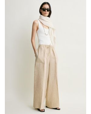TOTEME Wide Summer Trousers - Natural