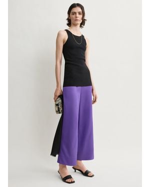 TOTEME Fluid Satin Trousers - Purple