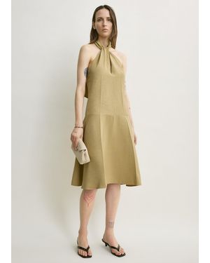 TOTEME Twist Halter Dress - Natural