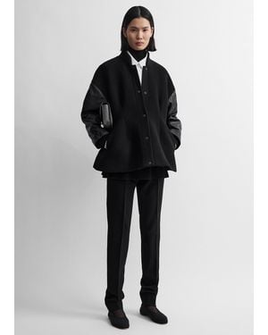 TOTEME Varsity Wool Jacket - Black