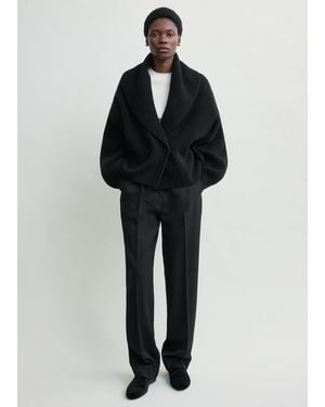 TOTEME Shawl-Lapel Cardigan - Black