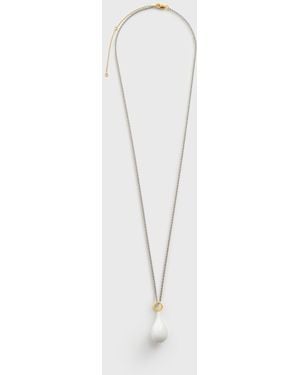 TOTEME Medium Crystal Drop Necklace - White