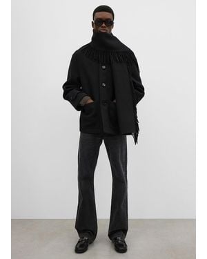 TOTEME Fringed Scarf Jacket - Black