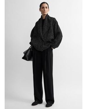 TOTEME Shawl-Lapel Cardigan - Black