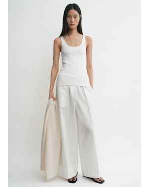 TOTEME Compact Knit Tank - White