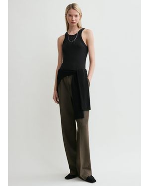 TOTEME Curved Rib Tank - Black