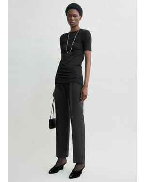 TOTEME Slim Evening Pants - Black