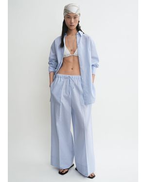 TOTEME Wide Summer Pants - Blue