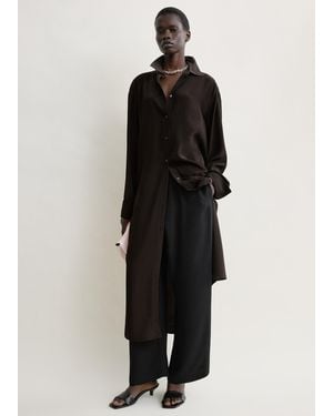 TOTEME Silk Shirtdress - Black
