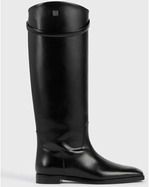 TOTEME Box-Leather Riding Boots - Black