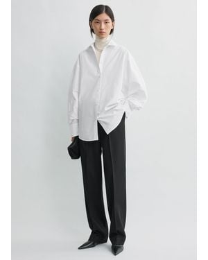 TOTEME Oversized Striped Shirt - White
