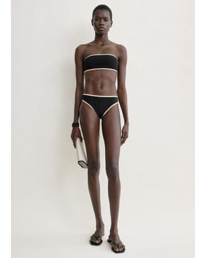 TOTEME Stripe Edge Bikini Bottoms - Natural