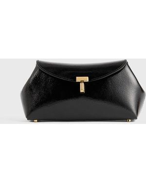 TOTEME Mini T-Lock Naplack Clutch - White